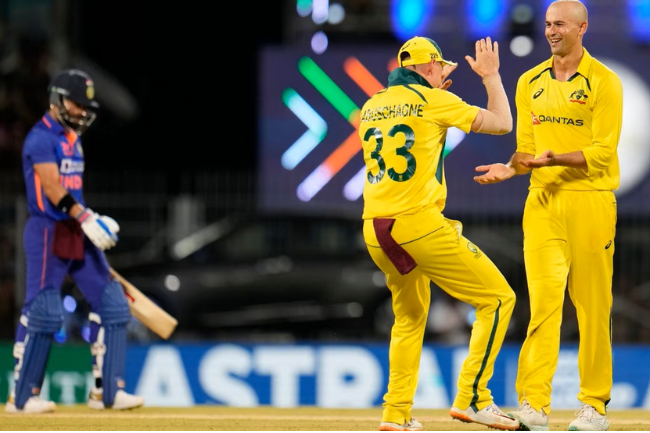 Australia defeated India by 21 runs in the third ODI to win the series 2-1 on 22nd March